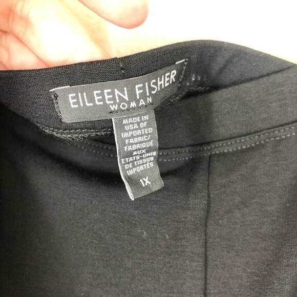 Eileen Fisher Pull On Stretch Wide Leg Cropped Pants Viscose Spandex 1X - Picture 2 of 7